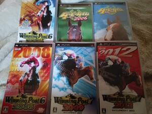 PSPソフト 6本まとめ売り　Winning Post 競馬　　動作確認済み