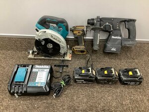 【工具まとめて】makita マキタ インパクトドライバー　TD172D　充電式ハンマドリル　HR244D　充電式丸ノコ　HS610D　純正バッテリー3個