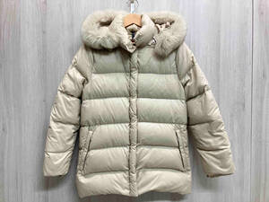 MONCLER モンクレール ダウンジャケットnf en 12934 g32-003 サイズ00 アイボリー 白系 レディース フードファー 冬