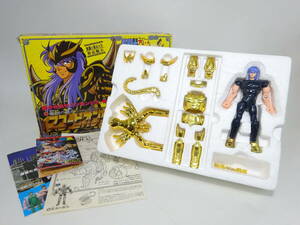 京都8☆ BANDAI 聖闘士星矢 【 スコーピオンクロス 】 蠍座の聖衣 聖闘士聖衣大系 黄金聖衣 箱 栞付 超合金 昭和 レトロ おもちゃ 玩具