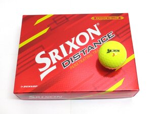 新品★ダンロップ★スリクソン ディスタンス ボール★SRIXON DISTANCE★2022★パッション イエロー★3箱★36球