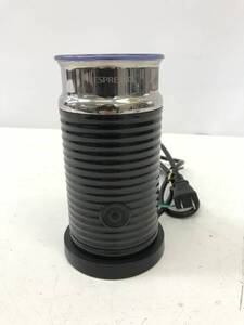 ☆★【USED】 NESPRESSO ネスプレッソ エアロチーノ3 ブラック 3594-JP-BK 泡 ミルクフォーム カフェ・ラテ 加熱機能 60サイズ