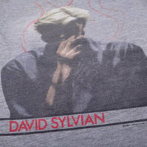 ■ 80s DAVID SYLVIAN Vintage T-shirt ■ デヴィッド シルヴィアン ヴィンテージ Tシャツ 当時物 本物 バンドT ロックT japan 坂本龍一