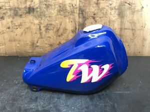 新車外し ヤマハ TW200 2JL 初期型 純正 ガソリンタンク 青 燃料 フューエル 美品