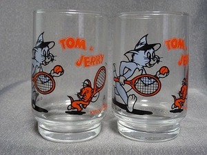 トムとジェリーのグラス 「TOM＆JERRYグラス2コセット」 KIRIN ORANGE 未使用 キリン