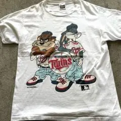 90s USA製　ルーニーテューンズ　ミネソタツインズTシャツ