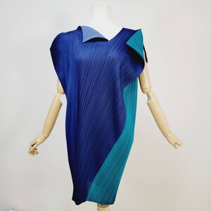 【未使用品級】プリーツプリーズ　イッセイミヤケ　変形　チュニック　サイズ3　PLEATS PLEASE ISSEY MIYAKE　 ワンピース　ドレス　Dress