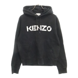 KENZO ケンゾー フロントロゴプリントスウェットプルオーバーパーカー FA65SW3004MD ブラック