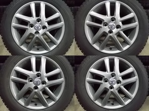 1343　18年製 VRX 185/60R15　トヨタ純正アルミ 5.5J +45 100　アクア・ヴィッツ等トヨタ車