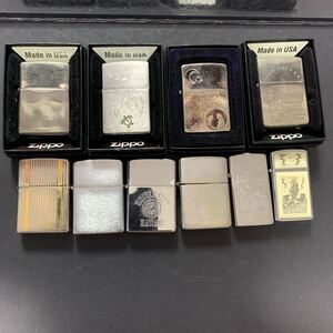 ZIPPO ジッポー 喫煙具 オイルライター ライター 喫煙グッズ シルバーカラー 10点まとめ 着火未確認