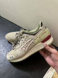 asicsアシックス タイガー ゲルライト3スコーピオン サンド 27.5cm スニーカー 