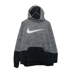 NIKE プリント スウェット パーカー ナイキ XL キッズ グレー ラグラン 古着卸 アメリカ仕入 a606-5570