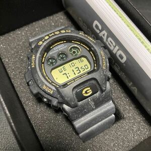 1円 未使用 マーブル柄 ゴールド液晶 DW-6900WS-1AJF CASIO G-SHOCK オーシャンウェーブ dw-6900 三つ目