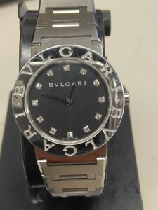 B4349 ブルガリ BVLGARI BB26SS ブルガリブルガリ 12Pダイヤ クォーツ レディース 時計