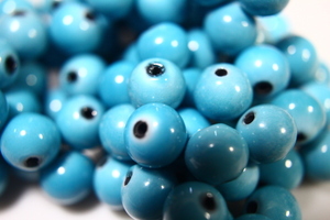 【送料無料】 磁気入り七宝焼珠（ブルー色玉）パーツ ハンドメイドの磁気ネックレス・ブレスレット制作等 　200個セット