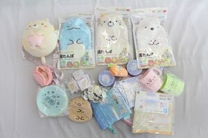 P00】すみっコぐらし ねこ 他 ぬいぐるみポシェット 湯たんぽ 他 まとめ大量グッズセット品