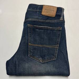 Abercrombie & Fitch アバクロ スリムストレートジーンズ デニムパンツ W32 L34