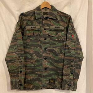 17SS WTAPS ダブルタップス BUDS L/S 02 S タイガーカモ ミリタリー ジャケット 