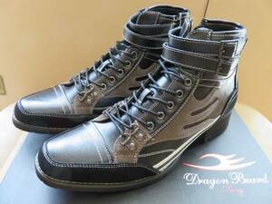 ドラゴンベアード DRAGON BEARD ブーツ DX-8813 BLK/BLK/GRY 40