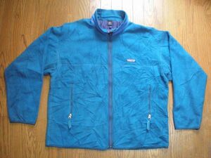 1995年 USA製 パタゴニア ライトX フリース ジャケット L グリーン系 PATAGONIA レトロX レトロカーディガン キャンプ シンチラ ブルゾン/