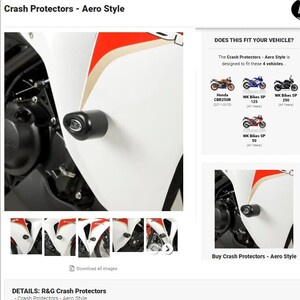 40%OFF★R&G Aero クラッシュプロテクター エンジンガード フレームスライダー CBR250R 2011 2015 HONDA ホンダ MC41 CP0285BL