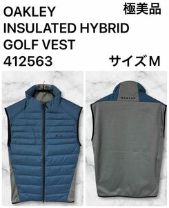 ◆極美品◆ OAKLEY　オークリー　INSULATED HYBRID GOLF VEST　ゴルフベスト　ゴルフウェア　412563 サイズM