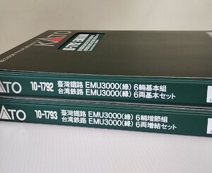 KATO 10-1792 KATO 台湾鉄路EMU3000(緑)　6両基本セット + 10-1793 増結セット カトー Nゲージ