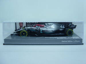 MINICHAMPS 1/43 MERCEDES AMG F1 W10 WINNER MONACO GP 2019 #44 L.HAMILTON メルセデス ハミルトン モナコ ラウダ追悼カラー