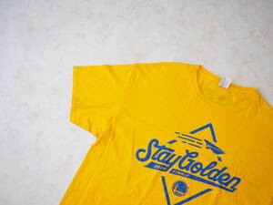 ☆送料無料☆ FRUIT OF THE LOOM USA直輸入 古着 半袖 NBA GOLDEN STATE WARRIORS ゴールデンステート・ウォリアーズ Tシャツ メンズ XL 