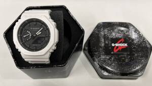 CASIO カシオ G-SHOCK Gショック 5611 GA-2100 白 ホワイトベルト 黒文字盤 稼働品 注目99円スタート