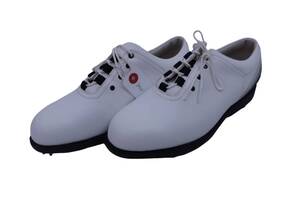 【美品】FOOTJOY(フットジョイ) ゴルフシューズ 白 レディース 24.5cm 93307J ゴルフ用品 2404-0860