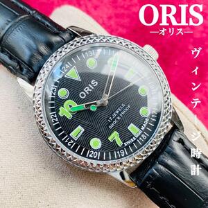 ORIS/オリス★【整備済み】超美品・稼働品/ヴィンテージ/スイス/ 17J/メンズ腕時計/アンティーク/機械式手巻き/アナログ/革ベルト38