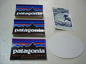 新品本物 パタゴニア patagonia ステッカー 5枚セット 公式オリジナル ○十年前のデッドストック メインFREEPORT2カリフォルニアVENTURA他