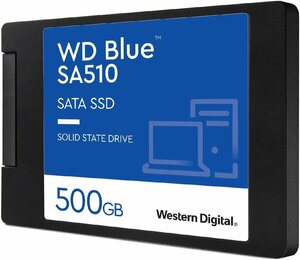 Western Digital ウエスタンデジタルWD Blue SATA SSD 内蔵 500GB 2.5インチ (読取り最大560MB/s 書込み最大510MB/s) WDS500G3B0A-EC SA510