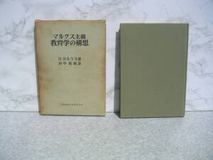 ∞　マルクス主義教育学の構想　H・カルラス、著　田中昭徳訳　明治図書出版刊　1963年・初版