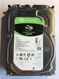 ①SEAGATE/シーゲート　BARRACUDA　3.5インチ　SATA　HDD　ハードディスクST8000DM004 　　8TB　 