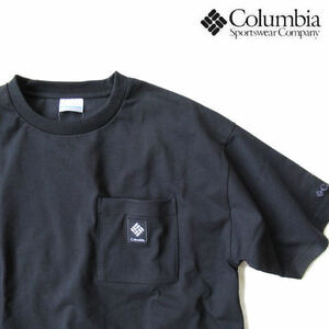 コロンビア★Columbia【ジェームズブルックショートスリーブＴシャツ】オーバーサイズポケットＴシャツ PM0121 010/ブラック Mサイズ