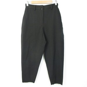 美品 YAECA ヤエカ CONTEMPO 2WAY PANTS CROPPED ストレッチ クロップドパンツ 08602 Mサイズ ブラック ◆