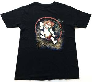 大きいサイズ キャブクロージング 風神雷神 Tシャツ ブラック　　C.A.B.CLOTHING 半袖 S/S 柳7496