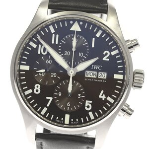 IWC IWC SCHAFFHAUSEN IW377713 パイロットウォッチ アントワーヌ ド サンテグジュペリ クロノグラフ 自動巻き メンズ 箱付き_807827