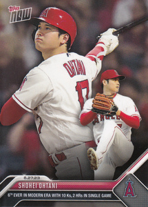 2023 TOPPS NOW 大谷翔平 エンジェルス 投打カード 505