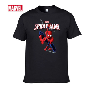 スパイダーマン　Tシャツ　サイズ：Ｍ　映画グッズ　【ネイビー】　B