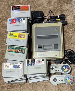 任天堂 スーパーファミコン HVC-002 本体　周辺機器　ソフト31本　88円スタート！　動作品　連射パッド