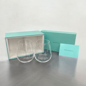 ◯k Tiffany&co ティファニー タンブラー ペア 2組 セット ロゴグラス クリスタルグラス コップ 食器 箱付き