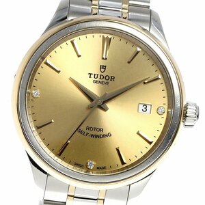 チュードル TUDOR 12503 スタイル デイト 3Pダイヤモンド 自動巻き メンズ _808670