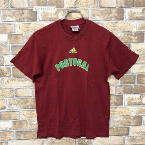 adidas アディダス 2002 ワールドカップ メンズ ポルトガル ナンバリング プリント 半袖Tシャツ 小さいサイズ XS 半袖Tシャツ 赤