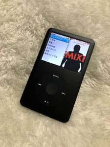 希少Apple iPod classic 第6.5世代 160GBからSSD512GB オールブラック U2カラー　 黒カスタム　改造 MC297J MC293J パネル バッテリー新品