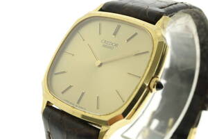 LVSP7-1-41 7T012-41 SEIKO セイコー 腕時計 5930-5080 CREDOR クレドール 14K クォーツ 約23g メンズ ゴールド 文字盤ゴールド ジャンク