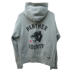 ソフネット SOPHNET. 18SS PANTHER COUNTRY PULL OVER HOODY パーカー フーディ ロゴプリント グレー Sサイズ SOPH-180032