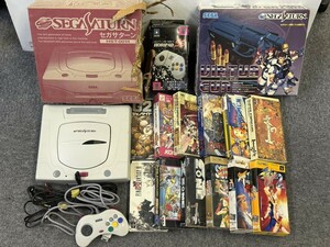 Q405-I69-297 SEGA セガ SEGASATURN セガサターン HST-3220 本体 ゲーム機 通電確認済み コントローラー バーチャガン ソフトセット